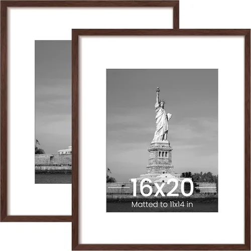 Vista 17 de ENJOYBASICS - Marco de fotos de 30.5 x 40.6 cm, marco negro de póster, exhibe fotos de 22.8 x 30.5 cm con paspartú, o sin paspartú de 30.5 x 40.6