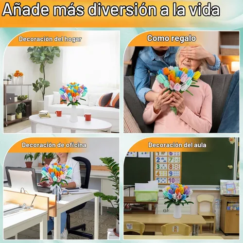 Vista 7 de Kit de 800 piezas de limpiadores de tuberías para manualidades Multicolor C