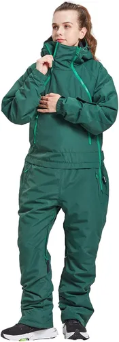 Vista 6 de BUMDEEP Womens One Pieces Ski Suits Jumpsuits Snowsuits Snowboard Winter Outdoor Waterproof Jackets