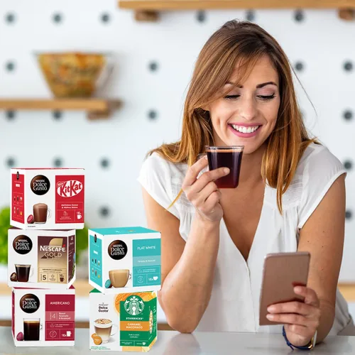 Vista 6 de ¿Nescafe Dolce Gusto Caf? Au Lait, paquete de 3, 48 cápsulas en total.