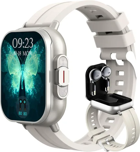 Vista 12 de Reloj inteligente con auriculares, para hacer/responder llamadas Bluetooth, monitor de actividad física, monitor de presión arterial y frecuencia