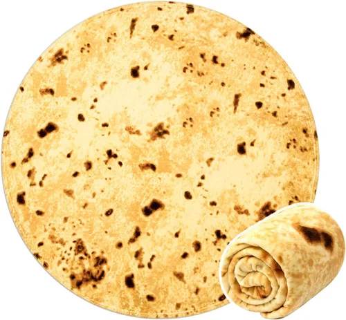 Vista 17 de Vessia Manta gigante de galletas, manta de comida divertida realista para adultos y niños, manta de galletas de chocolate suave de 300 GSM