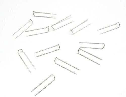 Vista 5 de Joyas U-Pins Display Pads Pins Silver Jewelry 1000pc Tono Plata 1" U Pines