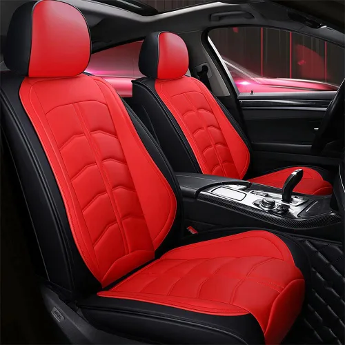 Vista 12 de Funda de asiento de automóvil para Mini Cooper 2002-2012, duradera, resistente al desgaste, impermeable, transpirable, sin olor, accesorios para Rojo