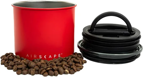 Vista 9 de Planetary Design Airscape Contenedor de café de acero inoxidable Contenedor de almacenamiento de alimentos Tapa hermética patentada de EE. UU.