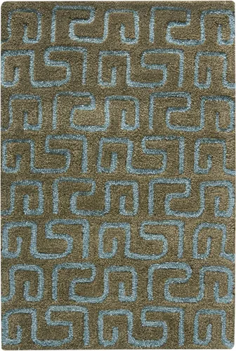 Vista 7 de SAFAVIEH Soho Collection - Alfombra decorativa de 2 x 3 pies, color verde claro, lana hecha a mano, ideal para zonas de alto tráfico en entrada