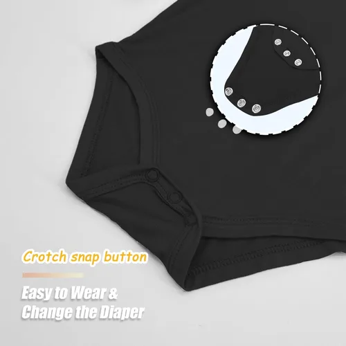 Vista 22 de Jimonda Body de rayón de bambú de manga corta para bebés, niños y niñas, trajes suaves para recién nacidos