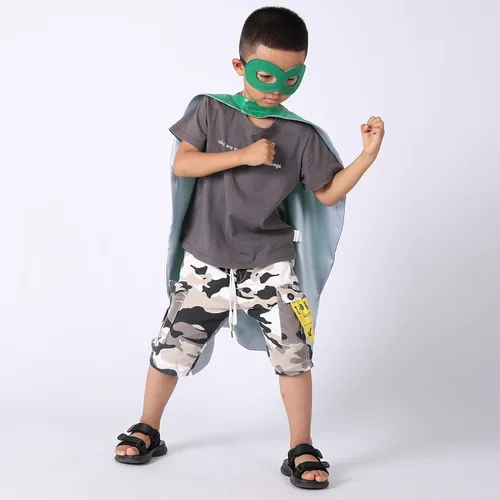 Vista 6 de Evlatte Capa y máscara de superhéroe para niños disfraz de superhéroe