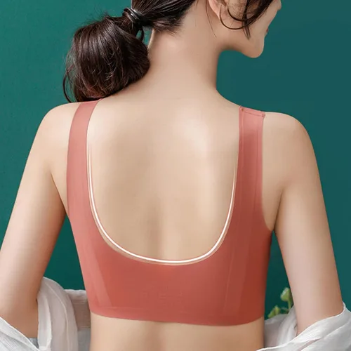 Vista 4 de Señoras sin costuras belleza espalda ropa interior sin anillo de acero sujetador deportivo sexy push up alto soporte deportivo sujetador