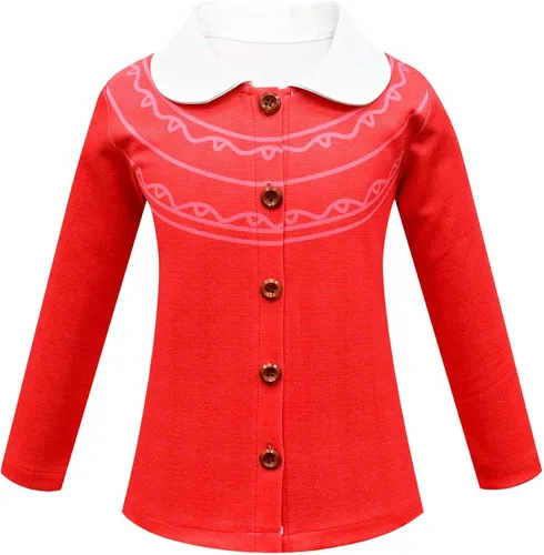 Vista 6 de Traje de cosplay Mei para niñas, 2 piezas, tops y falda de moda para niños