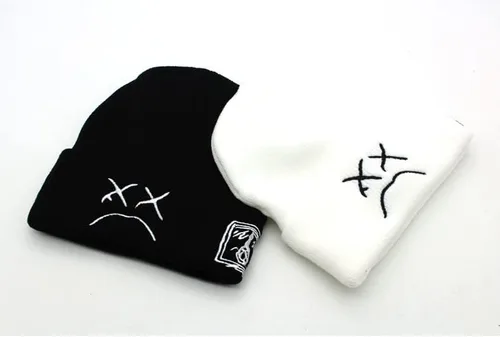 Vista 2 de Fashion Autumn Winter Warm Beanie Hats Embroidery Cotton Caps Men Women Knitted Hip Hop Hats