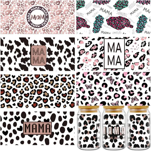 Vista 8 de Rngmsi Envoltura de taza UV DTF – 5 hojas de pollo UV DTF envolturas de tazas para 16 oz de animales de granja Uvdtf calcomanías personalizadas