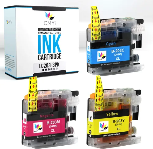 Vista 14 de LC203 - Cartucho de tinta de repuesto negro para Brother DCP-J4120DW, MFC-J4320DW, J4420DW, J460DW, J4620DW, J4625DW, J480DW, J485DW, J5320DW