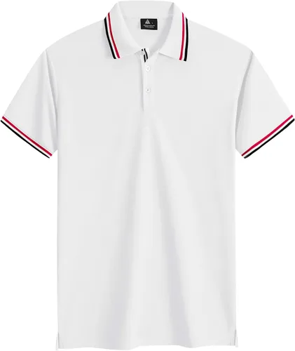 Vista 6 de ZITY Camiseta polo de manga corta para hombre, para golf, tenis