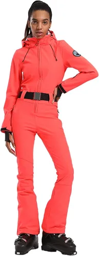 Vista 11 de GSOU SNOW Traje de esquí para mujer, traje de nieve delgado de una pieza, chaqueta de nieve, impermeable, resistente al viento, deportes al aire