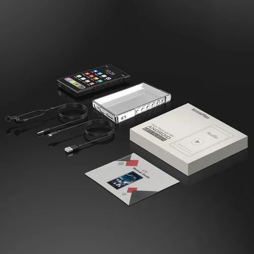 Vista 7 de Reproductor MP3 de 144 GB con Bluetooth y WiFi, pantalla táctil FHD de 4.3 pulgadas, panel de aleación de zinc, reproductores de MP4, reproductor