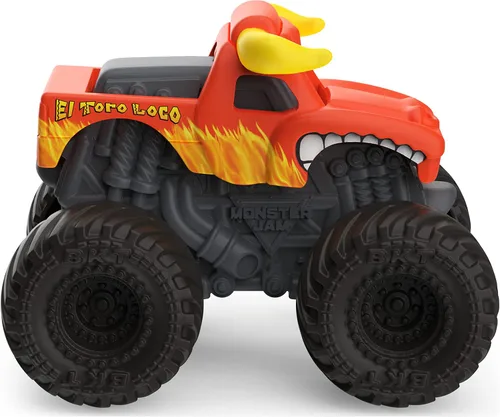 Vista 6 de Monster Jam, Mini camiones monstruo coleccionables oficiales, paquete de 5 con 1 camión misterioso, escala 1:87