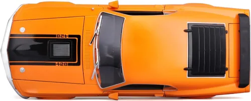 Vista 7 de Maisto 1:18 Edición Especial 1970 Ford Mustang Mach 1, Naranja, Escala 1:18