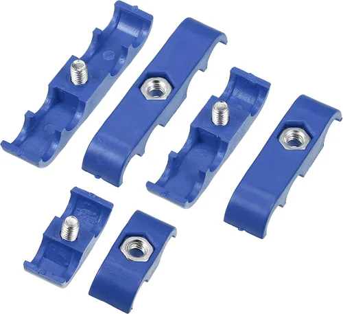 Vista 7 de X AUTOHAUX 2 Unidades 0.276 in-0.315 in Motor de coche Bujía Separador de Alambre Telares Divisor Organizador Abrazadera Plástico Azul