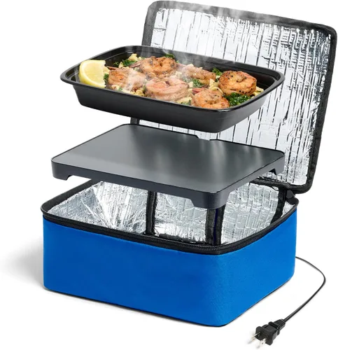 Vista 12 de HOTLOGIC Mini lonchera térmica - Calentador eléctrico portátil de alimentos para hombres y mujeres - Ideal para el trabajo, la oficina