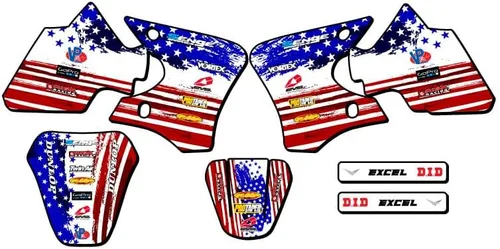 Vista 5 de Kit de base gráfica TTR 90 Merica Grey Senge 2000-2008 compatible con Yamaha