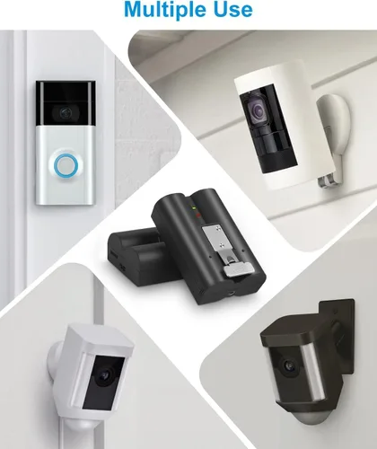 Vista 7 de 2 unidades de repuesto para batería Ring Compatible con Ring-Doorbell-Camera 2/3/4/3plus, Stick Up Camera (2ª y 3ª generación), también