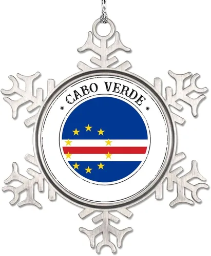Vista 14 de Adorno de copo de nieve con bandera de Bolivia, adornos de árbol de Navidad, recuerdo de ciudad rural, adornos de Navidad personalizados 2022