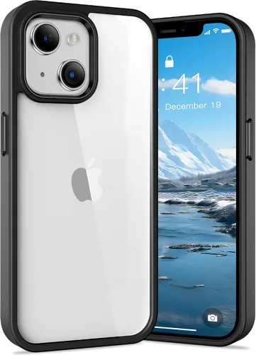 Vista 32 de Vakoo Funda transparente para iPhone 11 Pro Max, antiamarilleo, color negro