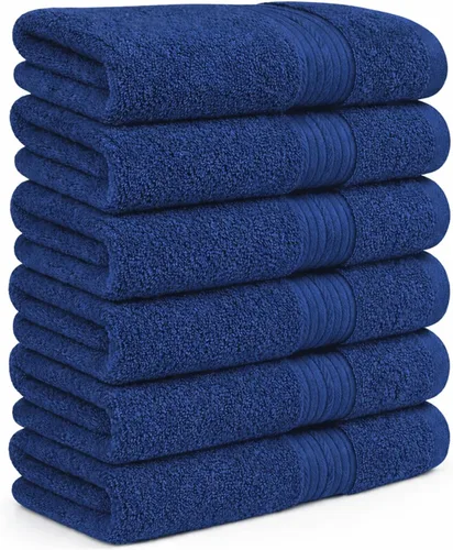 Vista 27 de Ample Decor Toalla de mano de 18 x 28 pulgadas, paquete de 6, 600 GSM, 100% algodón, certificado Oeko Tex, suave, absorbente, gruesa, duradera Beige