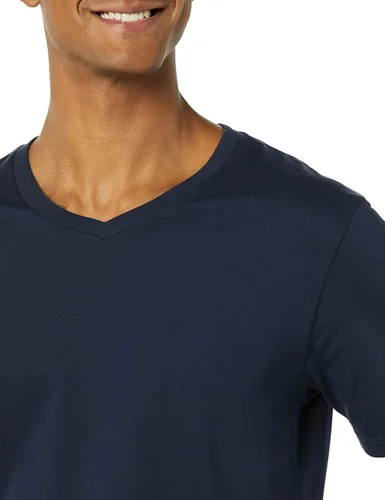 Vista 5 de Tienda Essentials Men's Slim-Fit Short-Sleeve V-Neck T-Shirt, Pack of 2