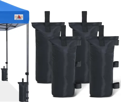 Vista 15 de ABCCANOPY - Juego de anclaje de 4 bolsas de arena de 112 libras para toldos desplegables para exteriores