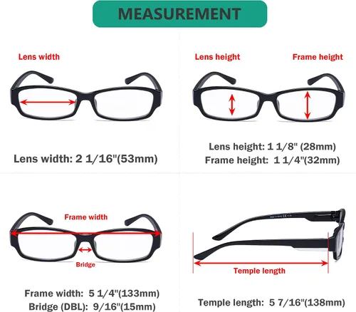 Vista 3 de Eyekepper Gafas de lectura - Lentes de lectura con estilo para mujer +0.50