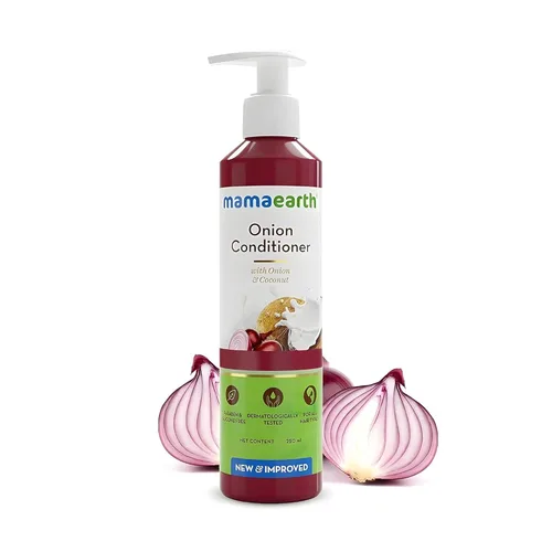 Vista 2 de Mamaearth Acondicionador de cebolla Anti pérdida de cabello y crecimiento del cabello con aceite de coco Acondicionador orgánico profundo