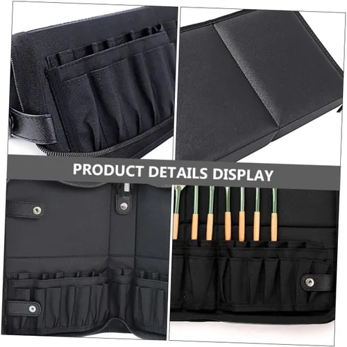 Vista 3 de VICASKY Slot Multipurpose Makeup Brush Holder Organizer Pouch Large Capacity Cosmetic Brush Case Travel Friendly Easy Access Cosmetic Storage for