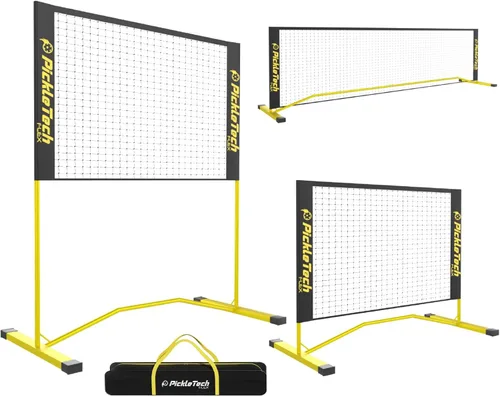 Vista 15 de PICKLETECH 4.0 Slim Version Portable Pickleball Nets Outdoor Game 22 FT Pickleball Net-USAPA Regulation Size-Pickle Ball Net System with Carrying