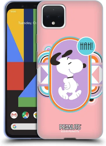 Vista 163 de Head Case Designs Snoopy Deco Dreams - Funda de gel con licencia oficial de Peanuts Blue Pattern [protección de grado militar] compatible con Google
