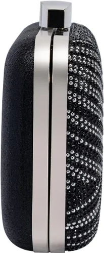 Vista 4 de Mulian LilY Bolso de mano con purpurina para mujer, bolsas de noche brillantes, bolso de fiesta de graduación