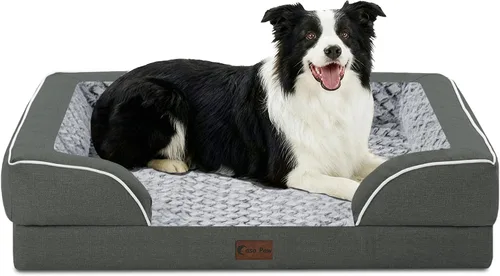 Vista 84 de Camas ortopédicas para perros grandes, cama de espuma viscoelástica impermeable para mascotas grandes con lados 89x56 cm, sofá para perros grandes