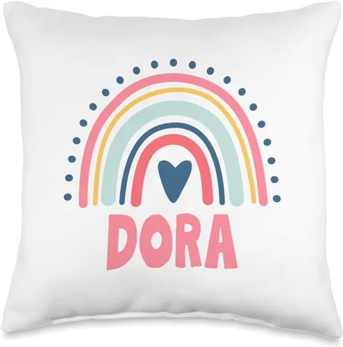 Vista 5 de Idea Regalo Personalizzata con Nome Gifts Idea Dora Name Custom Woman Myth Legend - Almohada para fiesta de cumpleaños, 18 x 18 pulgadas, multicolor