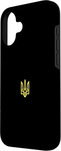 Vista 2 de iPhone 16 Ukrainian Trident - Ucrania Tryzub Symbol Case