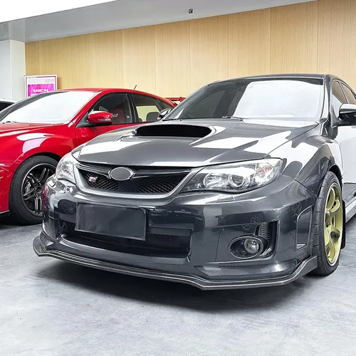 Vista 4 de Kit de labio divisor de parachoques delantero para Subaru Impreza WRX STI 2011-2014 Carbon Fiber Look
