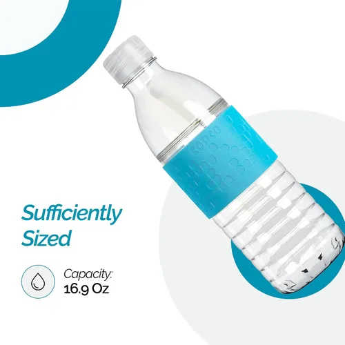 Vista 7 de Copco Hydra Botella de agua con tapa resistente a derrames, 16,9 onzas - Funda reutilizable Tritan antideslizante, cuerpo de apertura giratoria