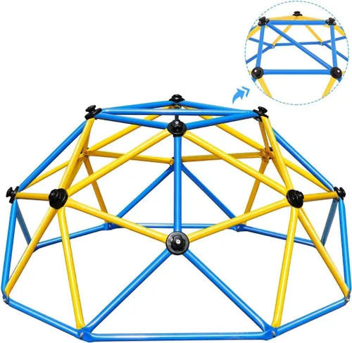 Vista 8 de Zupapa Experimenta la máxima diversión con el escalador decagonal de cúpula Geo 2026 mejorado, soporta 750 libras y fácil montaje para niños