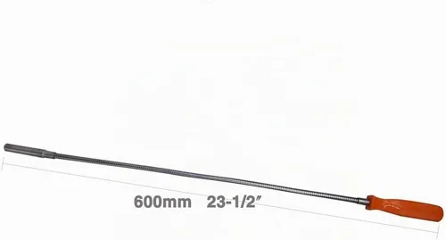 Vista 3 de Herramienta de Recogida Magnética Flexible - 23-1/2" 8LB Imán Serpiente Bend-It Recogedor Barrendero Palo Recuperador Doblable Regalos
