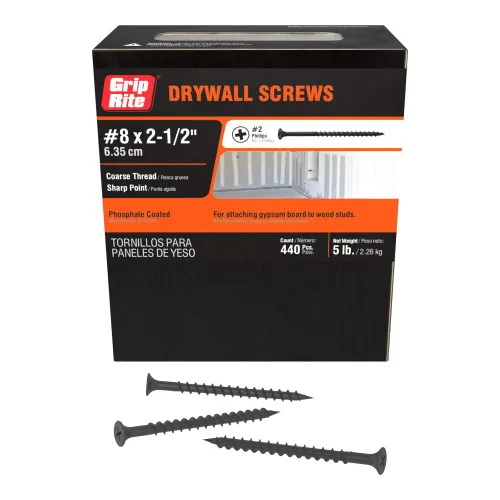 Vista 10 de Grip-Rite 2CDWS5#6 X 2 "Phillips Bugle Head - Tornillo para paneles de yeso de punta afilada, caja de 5 libras
