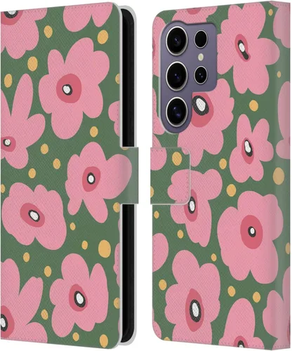Vista 99 de Head Case Designs Officially Licensed Ninola Ditsy Flowers Yellow Nature Bold Leather Wallet Case Compatible with Samsung Galaxy A07 4G
