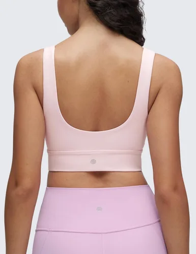 Vista 108 de CRZ YOGA Butterluxe - Brasier deportivo con espalda en U para mujer, cuello redondo, acolchado, de bajo impacto, para yoga, entrenamiento