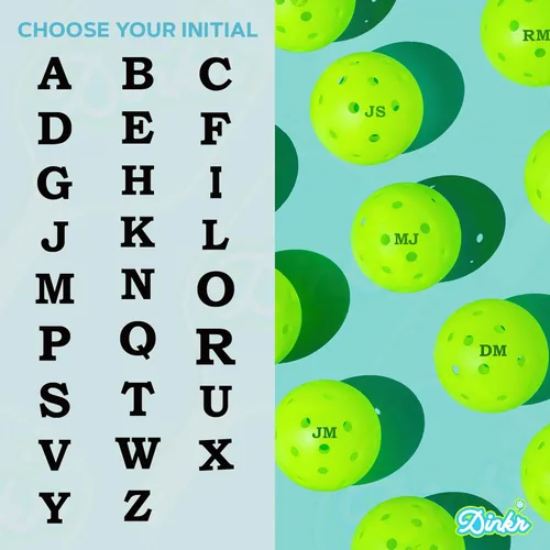 Vista 4 de Dink Ink Letters – Marcador de pickleball reutilizable autoentintado Personaliza tus bolas de pickleball con precisión Tinta duradera de secado