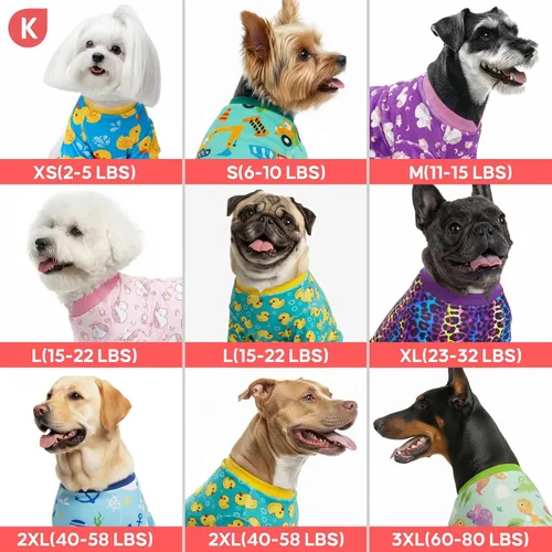 Vista 9 de KYEESE - Pijama de terciopelo para perros, con patrón de patos amarillos, ropa elástica y suave para cachorros y perros pequeños, mameluco cómodo
