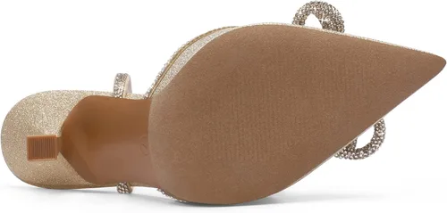 Vista 5 de DREAM PAIRS Zapatos de tacón alto para mujer Destiny cerrados con tiras de tacón sexy con diamantes de imitación y correa de tobillo para boda